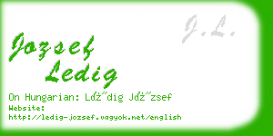 jozsef ledig business card